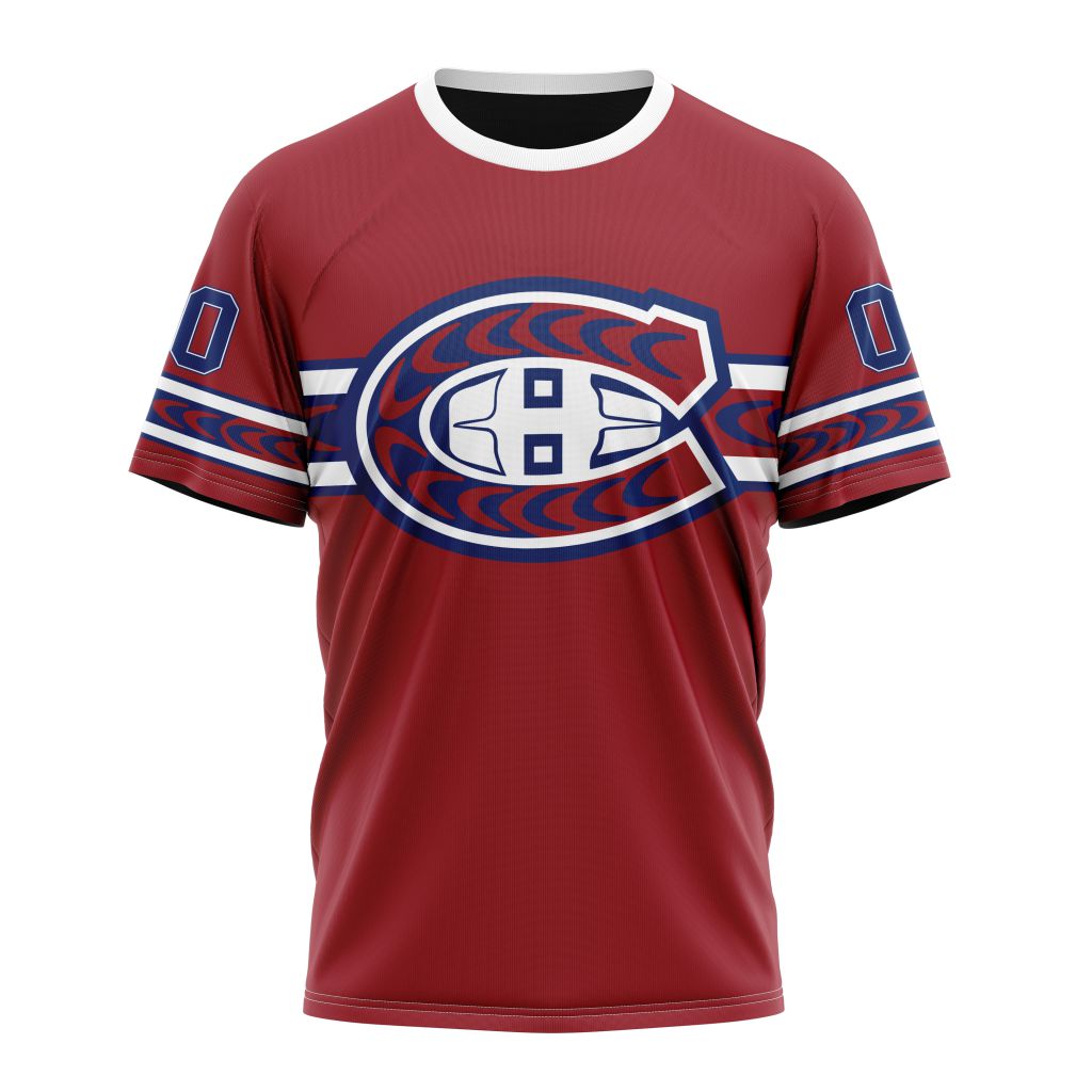 Montreal Canadiens Special Indigenous Design Personalized Name And Number T-Shirt Oregontrailrvpk Shirt