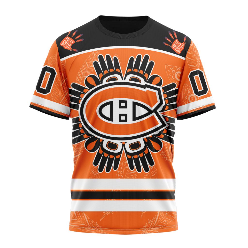 Montreal Canadiens Special National Day For Truth And Reconciliation Design 01 Personalized Name And Number T-Shirt Oregontrailrvpk Shirt