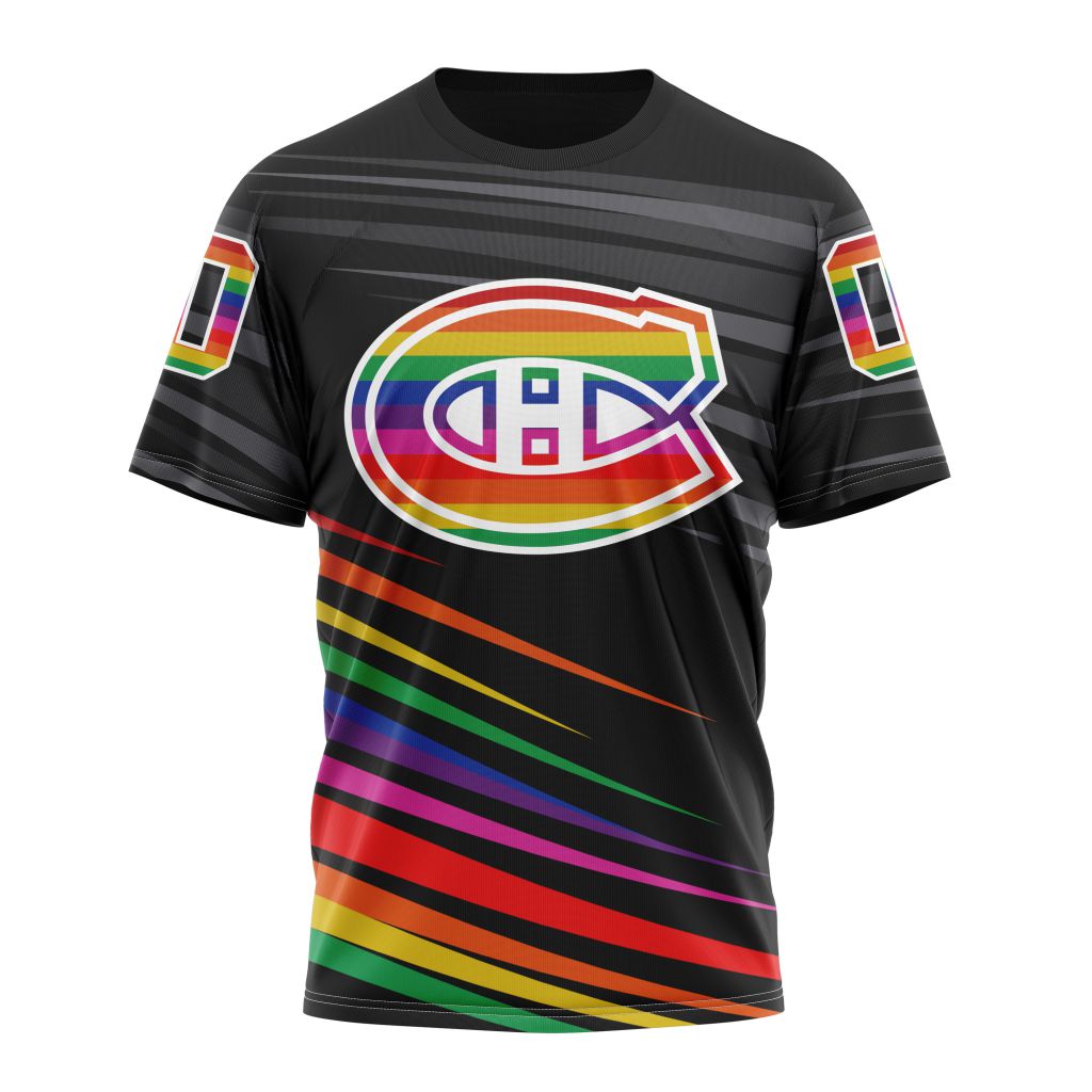 Montreal Canadiens Special Pride Design Hockey Is For Everyone 01 Personalized Name And Number T-Shirt Oregontrailrvpk Shirt