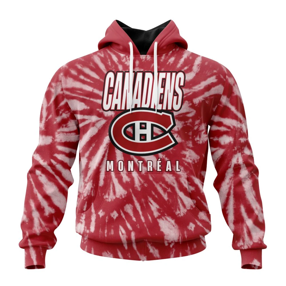Montreal Canadiens Special Retro Vintage Tie Dye All Over Print Hoodie Style 88492