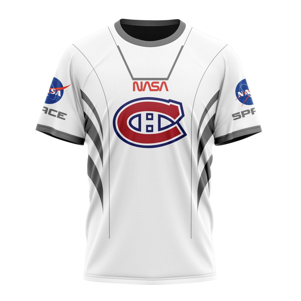 Montreal Canadiens Special Space Force NASA Astronaut Design Personalized Name And Number T-Shirt Oregontrailrvpk Shirt