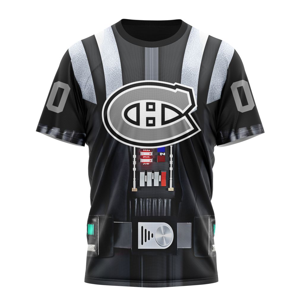 Montreal Canadiens Special Star Wars Darth Vader Design 01 Personalized Name And Number T-Shirt Oregontrailrvpk Shirt