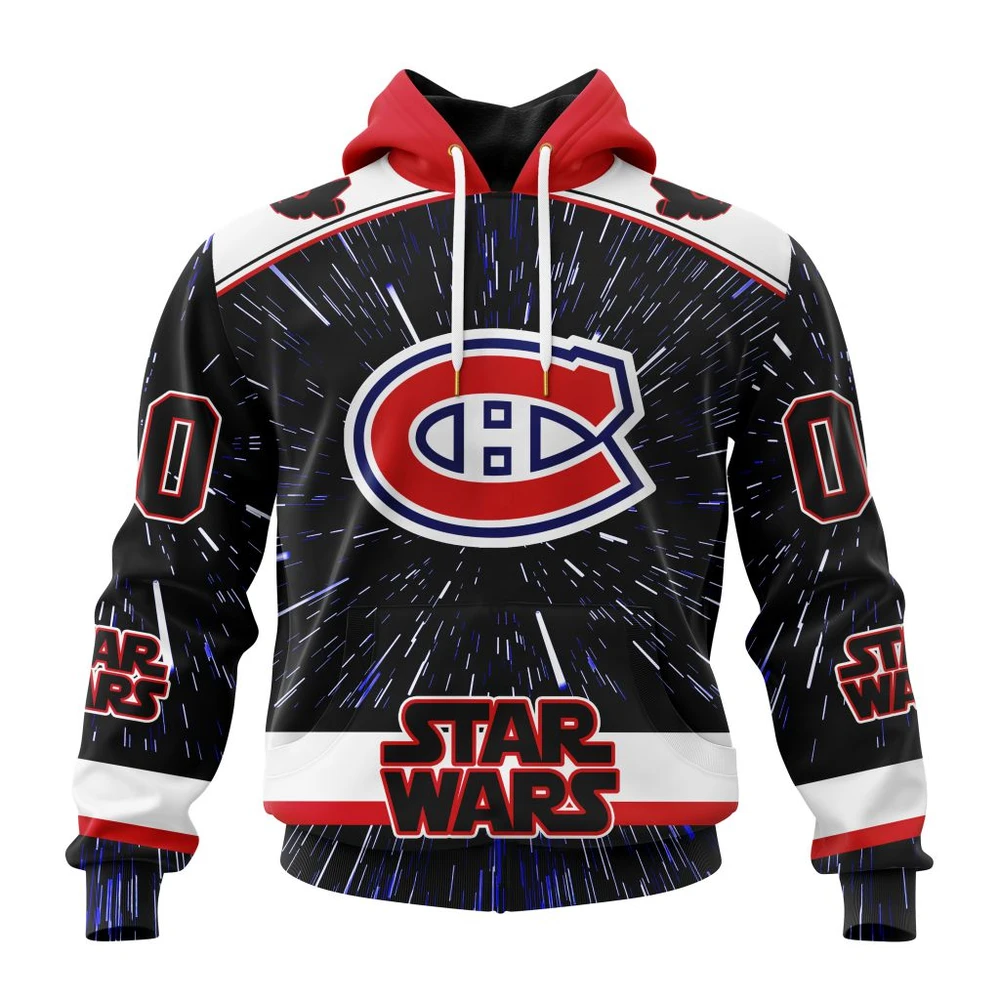 Montreal Canadiens Special Star Wars Design All Over Print Hoodie Style 87104