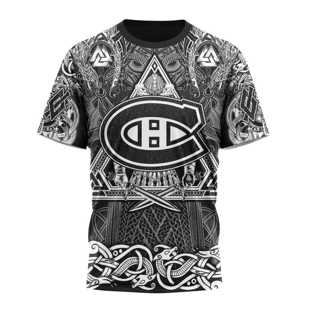 Montreal Canadiens Special Viking Design 01 Personalized Name And Number T-Shirt Oregontrailrvpk Shirt