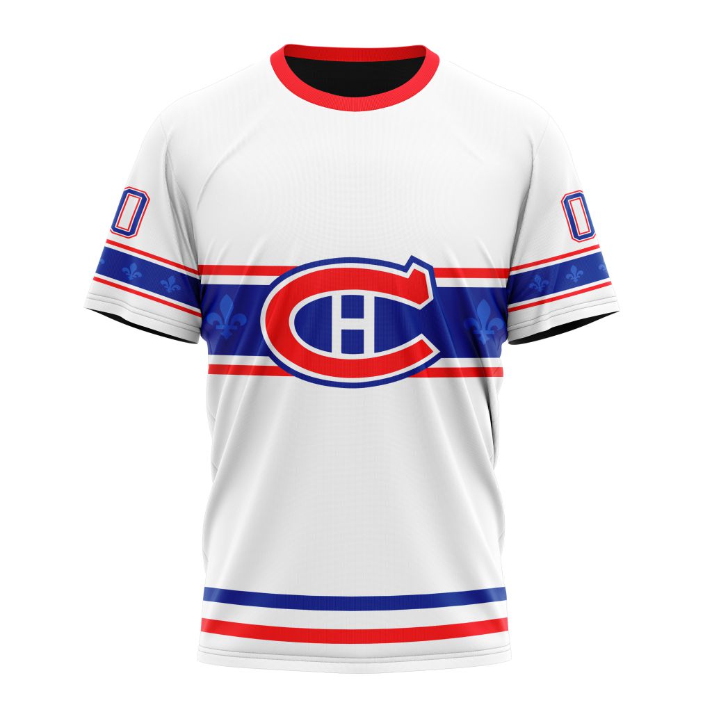 Montreal Canadiens Special Whiteout Design 01 Personalized Name And Number T-Shirt Oregontrailrvpk Shirt