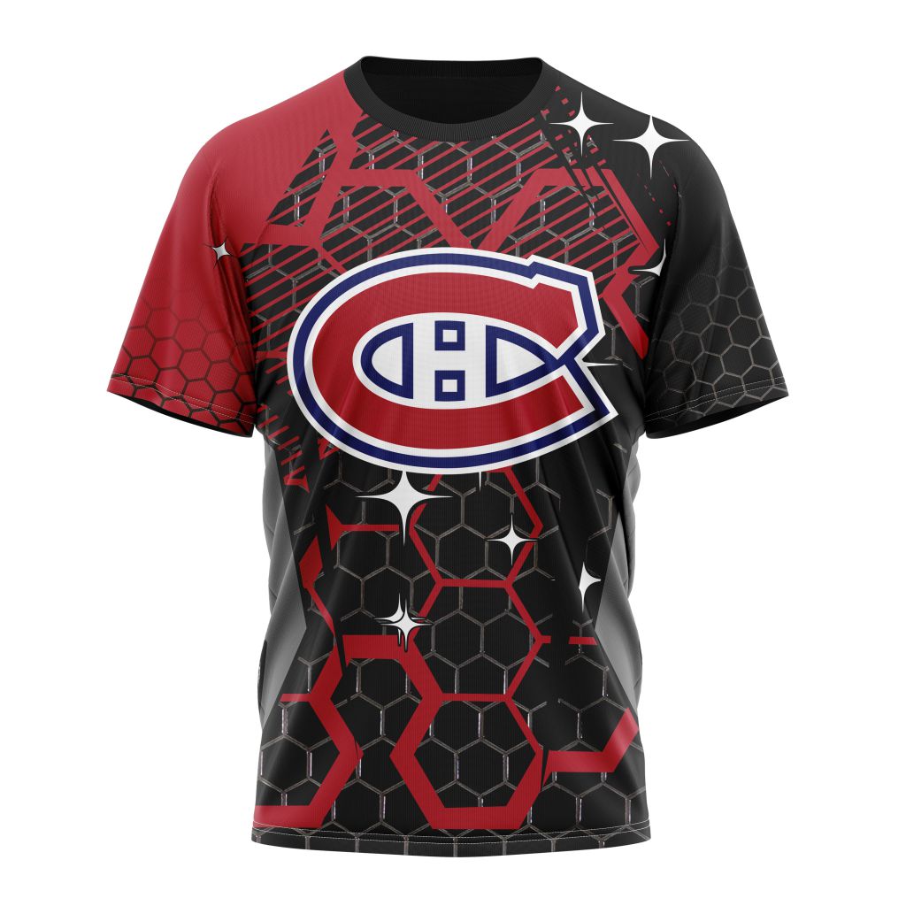 Montreal Canadiens Specialized Design With MotoCross Syle Personalized Name And Number T-Shirt Oregontrailrvpk Shirt