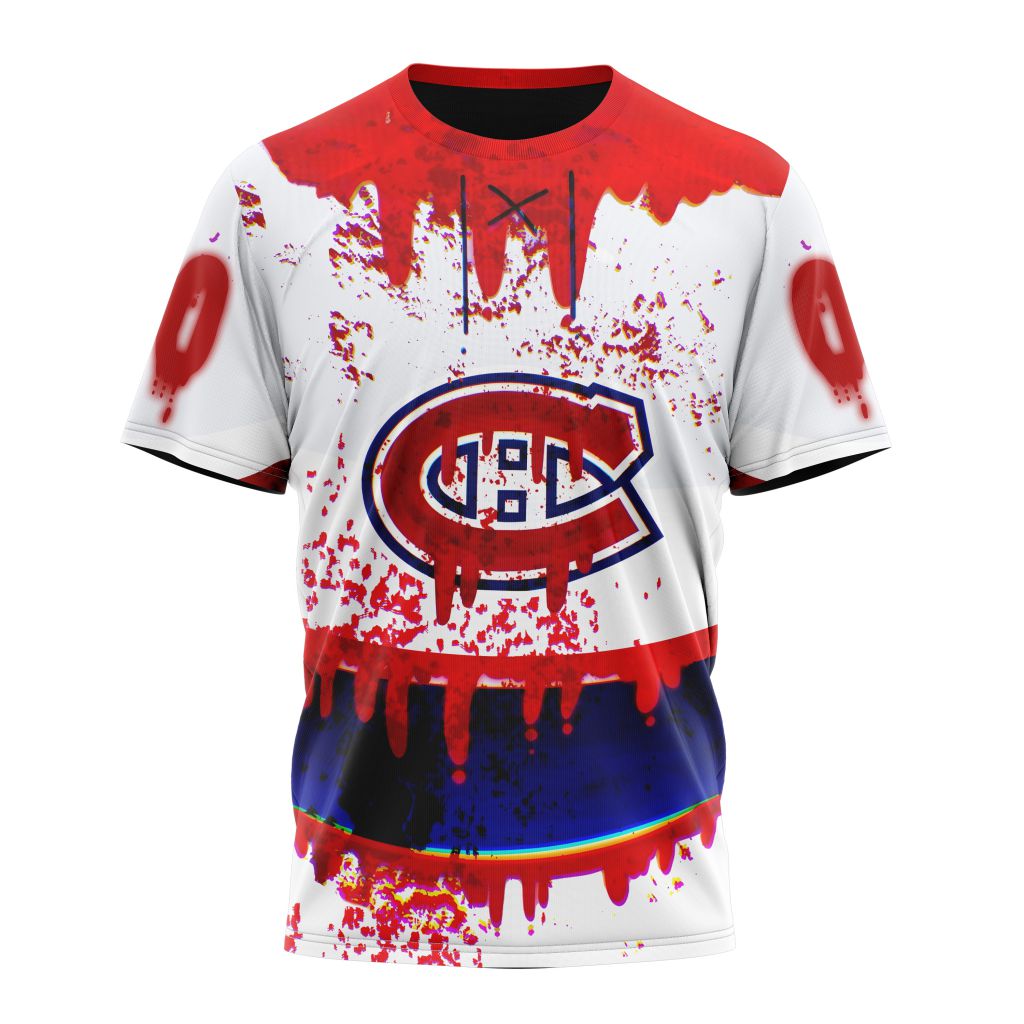 Montreal Canadiens Specialized Jersey For Halloween Night Personalized Name And Number T-Shirt Oregontrailrvpk Shirt