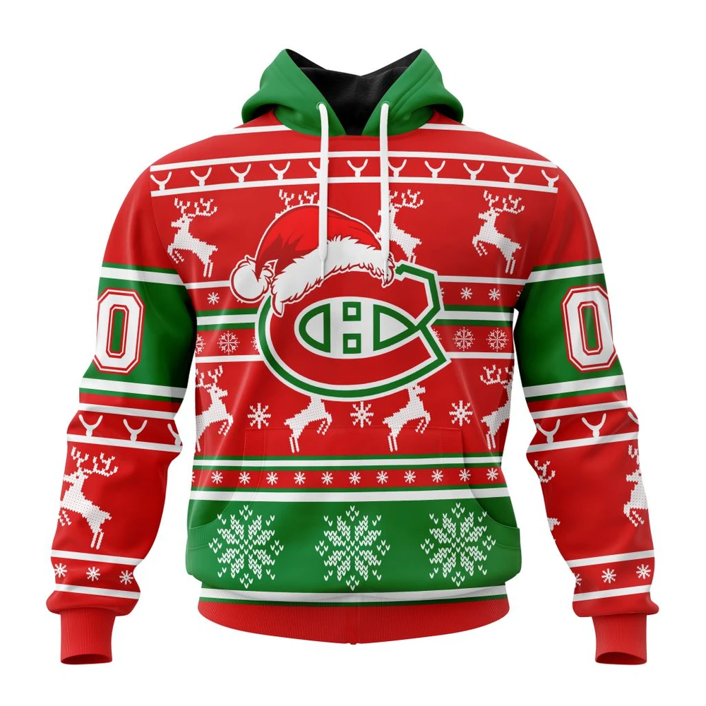 Montreal Canadiens Specialized Unisex Christmas Is Coming All Over Print Hoodie Style 14640