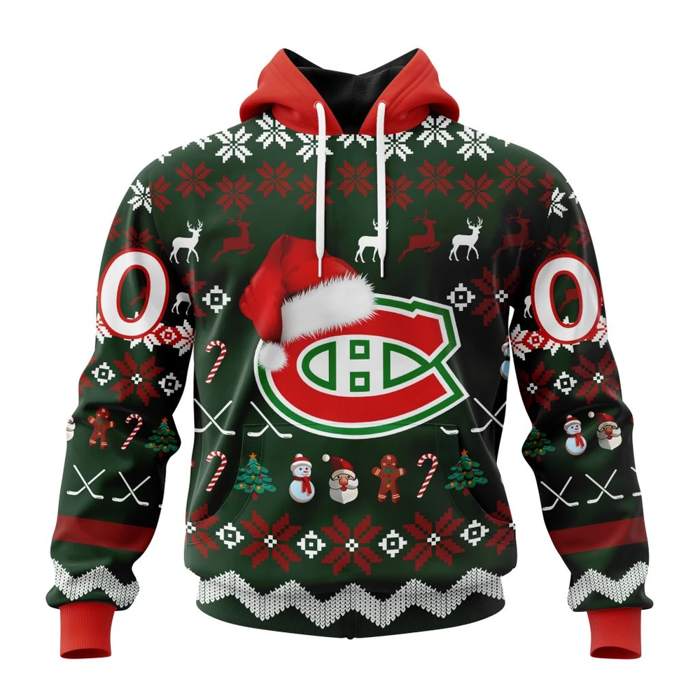 Montreal Canadiens Specialized Unisex Christmas Is Coming All Over Print Hoodie Style 31645
