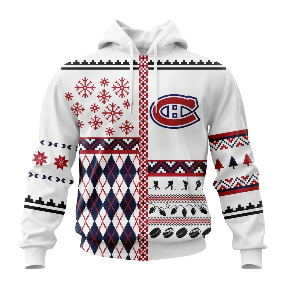 Montreal Canadiens Specialized Unisex Christmas Is Coming All Over Print Hoodie Style 43371