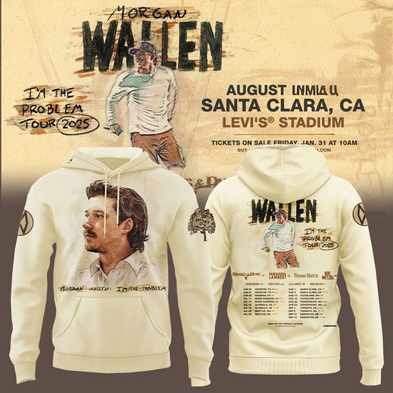 Morgan Wallen I The Problem Tour 2025 Limited Hoodie Music Lover Gift Ideas For Him