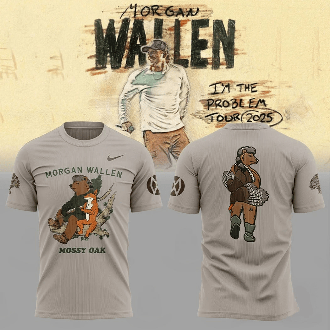 Morgan Wallen Mossy-Oak I'm The Problem Tour 2025 3D T-Shirt Oregontrailrvpk Shirt