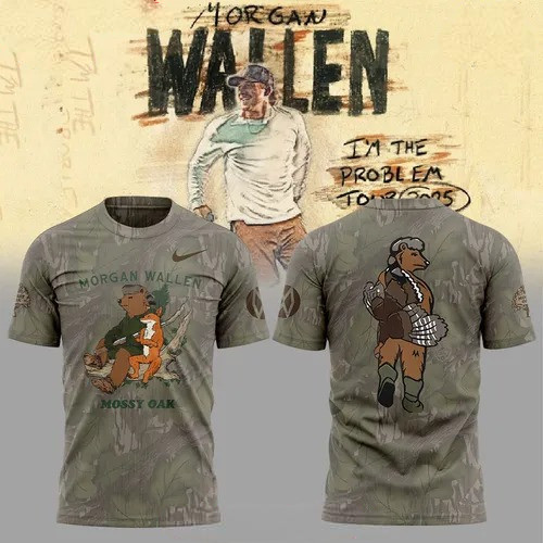 Mossy Oak x Morgan Wallen 2025 Camo T-Shirt For Husband Oregontrailrvpk Shirt