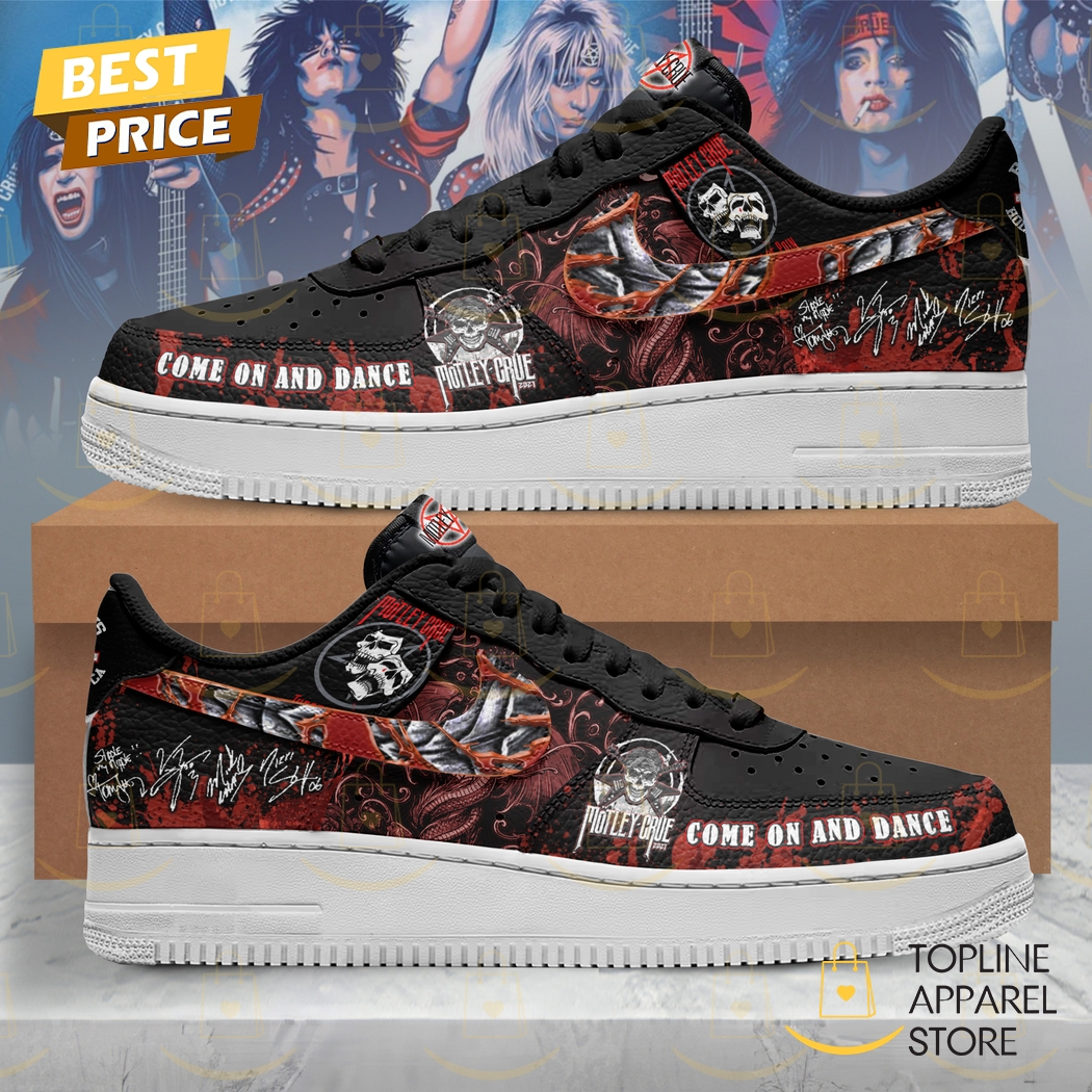 Motley Crue Come On And Dance Signature Air Force 1 Sneaker