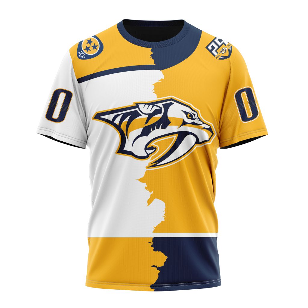 Nashville Predators Personalize 2023 Home Mix Away Kits Personalized Name And Number T-Shirt Oregontrailrvpk Shirt