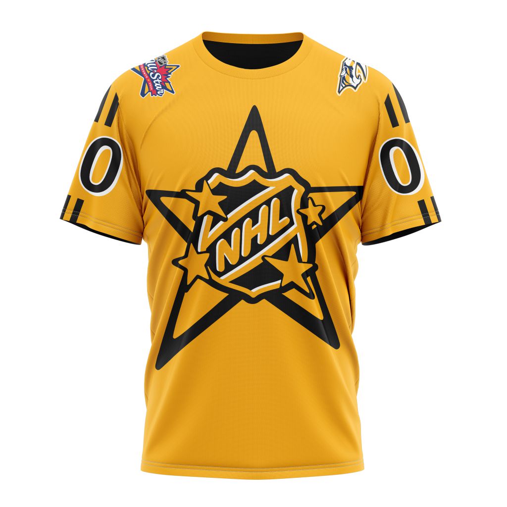 Nashville Predators Personalized 2024 NHL All-Star Game Personalized Name And Number T-Shirt Oregontrailrvpk Shirt