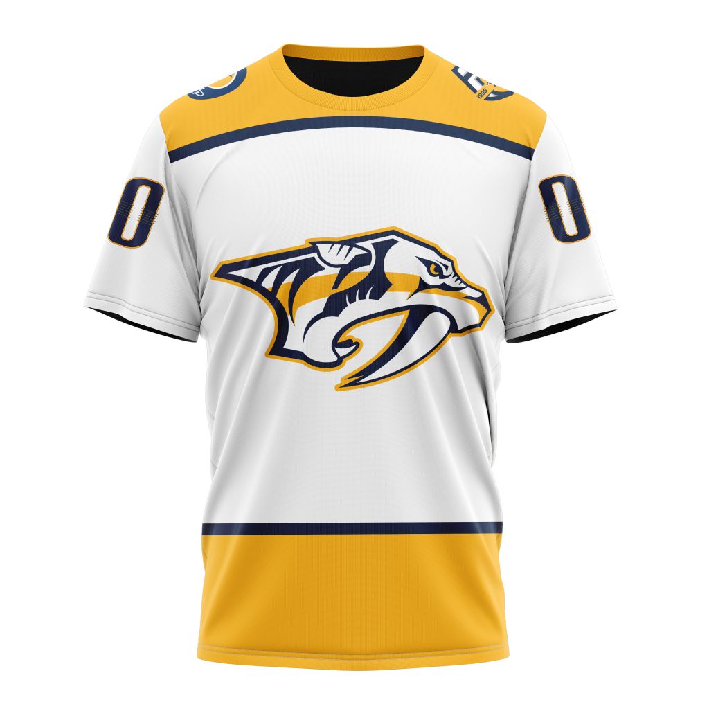 Nashville Predators Personalized Away Kits Personalized Name And Number T-Shirt Oregontrailrvpk Shirt