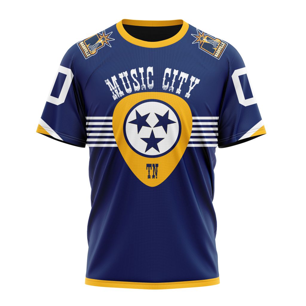 Nashville Predators Special City Connect Design 02 Personalized Name And Number T-Shirt Oregontrailrvpk Shirt