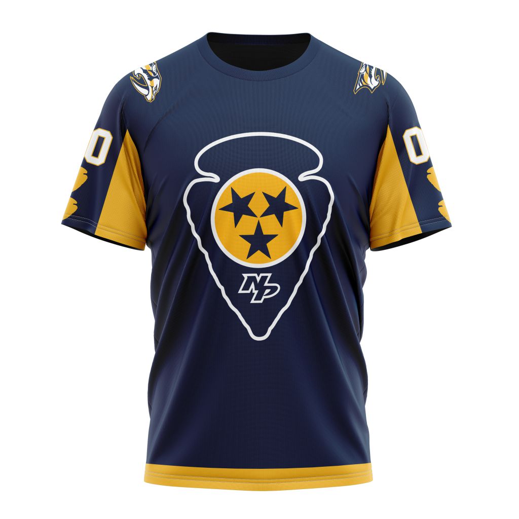 Nashville Predators Special Indigenous Design Personalized Name And Number T-Shirt Oregontrailrvpk Shirt