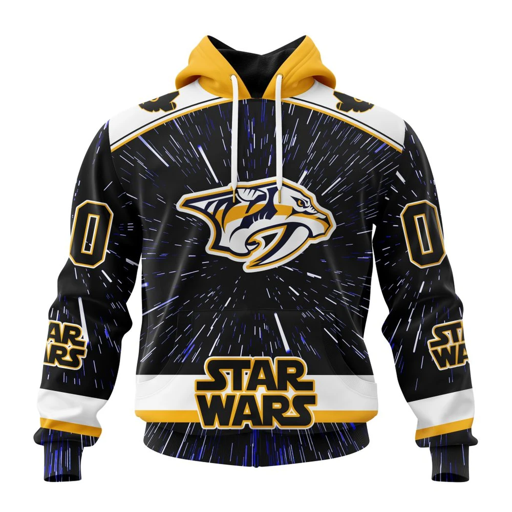 Nashville Predators Special Star Wars Design All Over Print Hoodie Style 13781