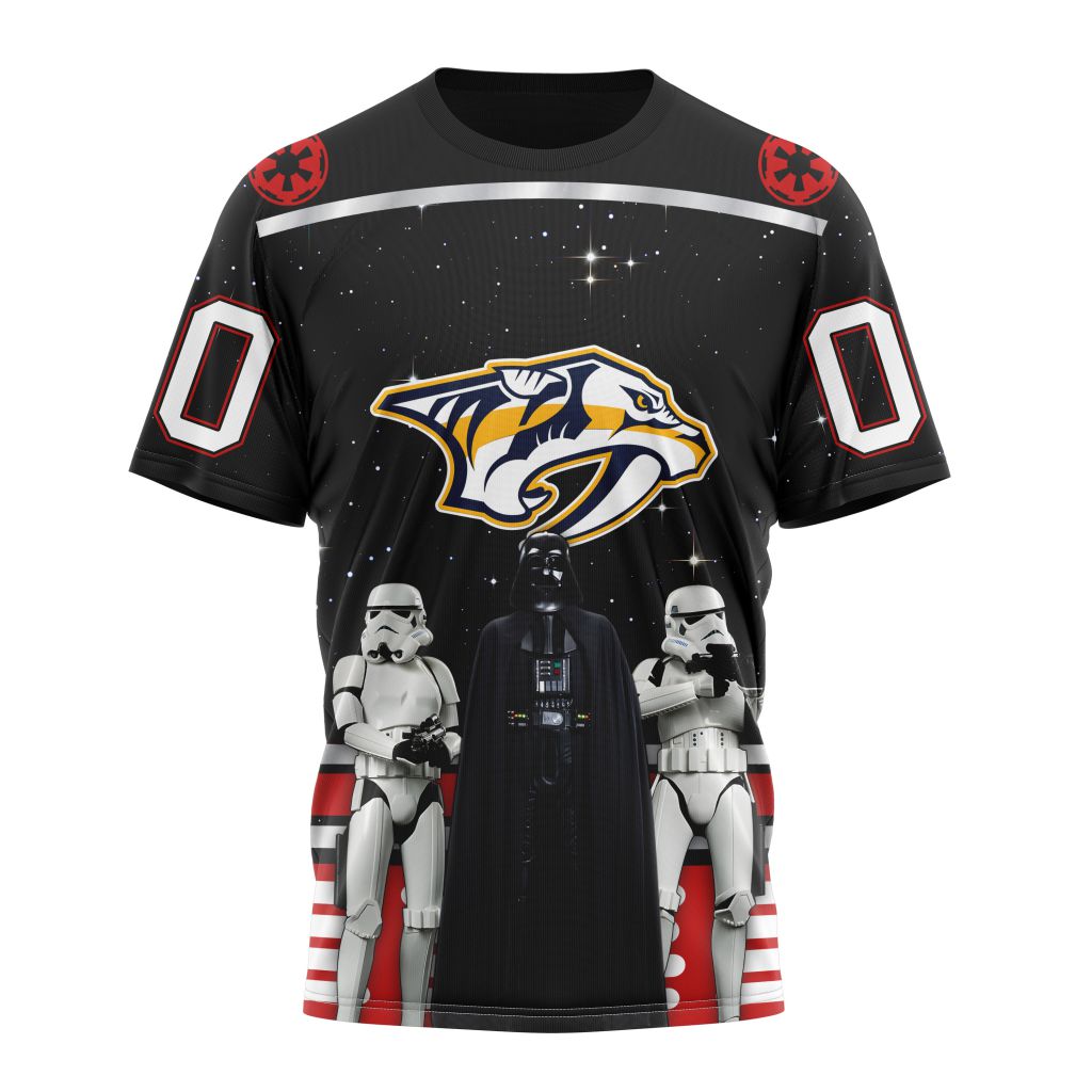 Nashville Predators Special Star Wars Design May The 4th Be With You Personalized Name And Number T-Shirt Oregontrailrvpk Shirt