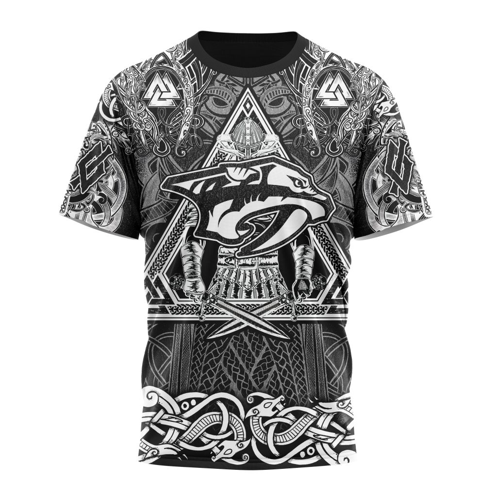 Nashville Predators Special Viking Design 01 Personalized Name And Number T-Shirt Oregontrailrvpk Shirt