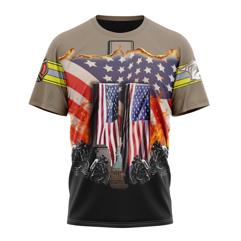 Nashville Predators Specialized Concepts For Honor Patriot Day Personalized Name And Number T-Shirt Oregontrailrvpk Shirt