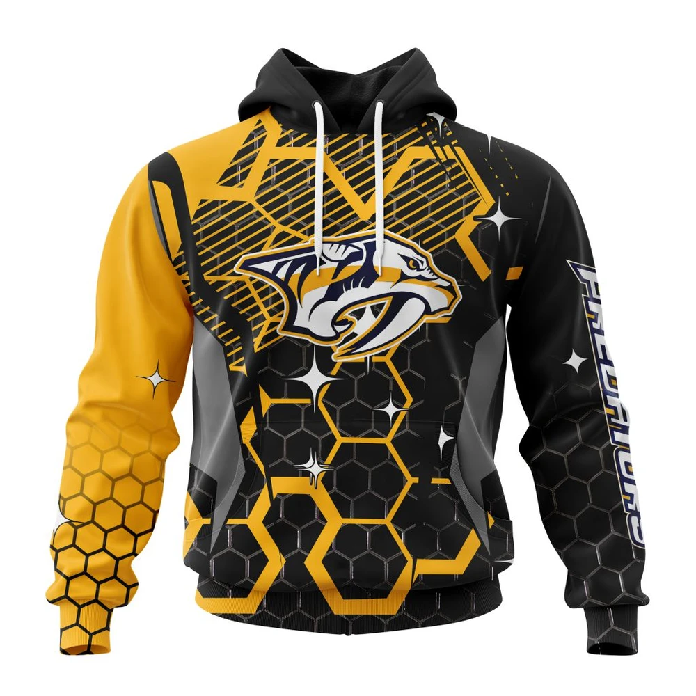 Nashville Predators Specialized Design With Motocross All Over Print Hoodie Style 88829