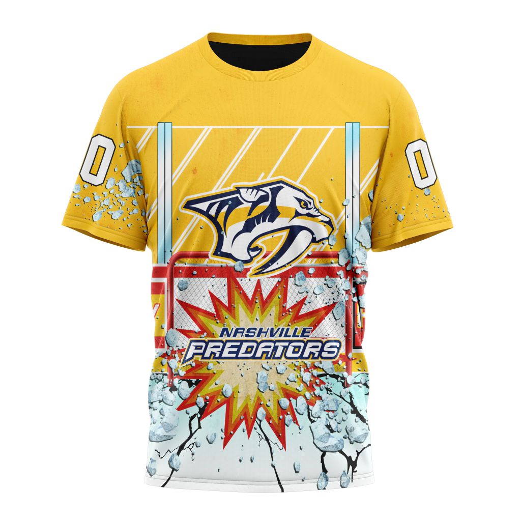 Nashville Predators Specialized Jersey With Ice Hockey Arena Personalized Name And Number T-Shirt Oregontrailrvpk Shirt