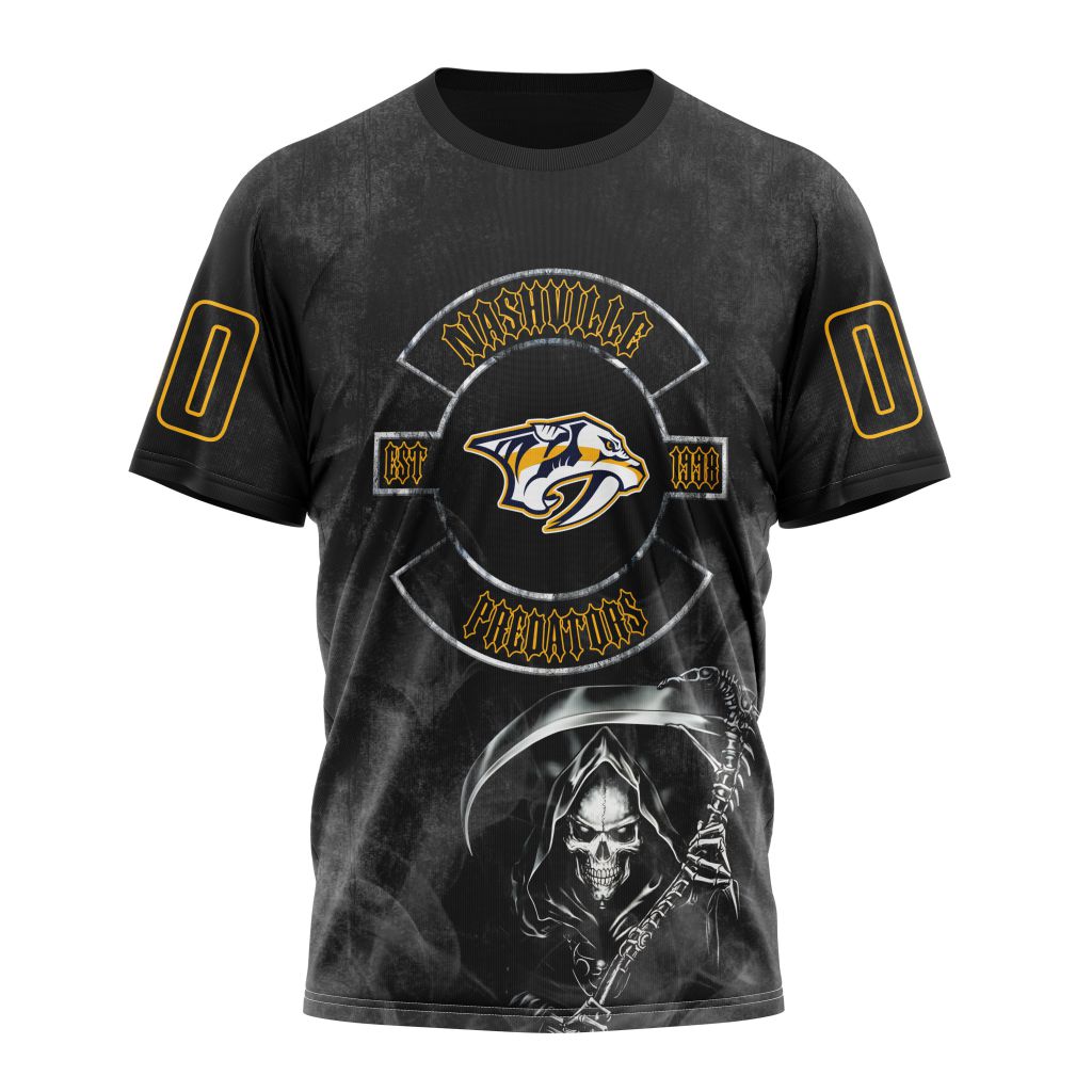 Nashville Predators Specialized Kits For Rock Night Personalized Name And Number T-Shirt Oregontrailrvpk Shirt