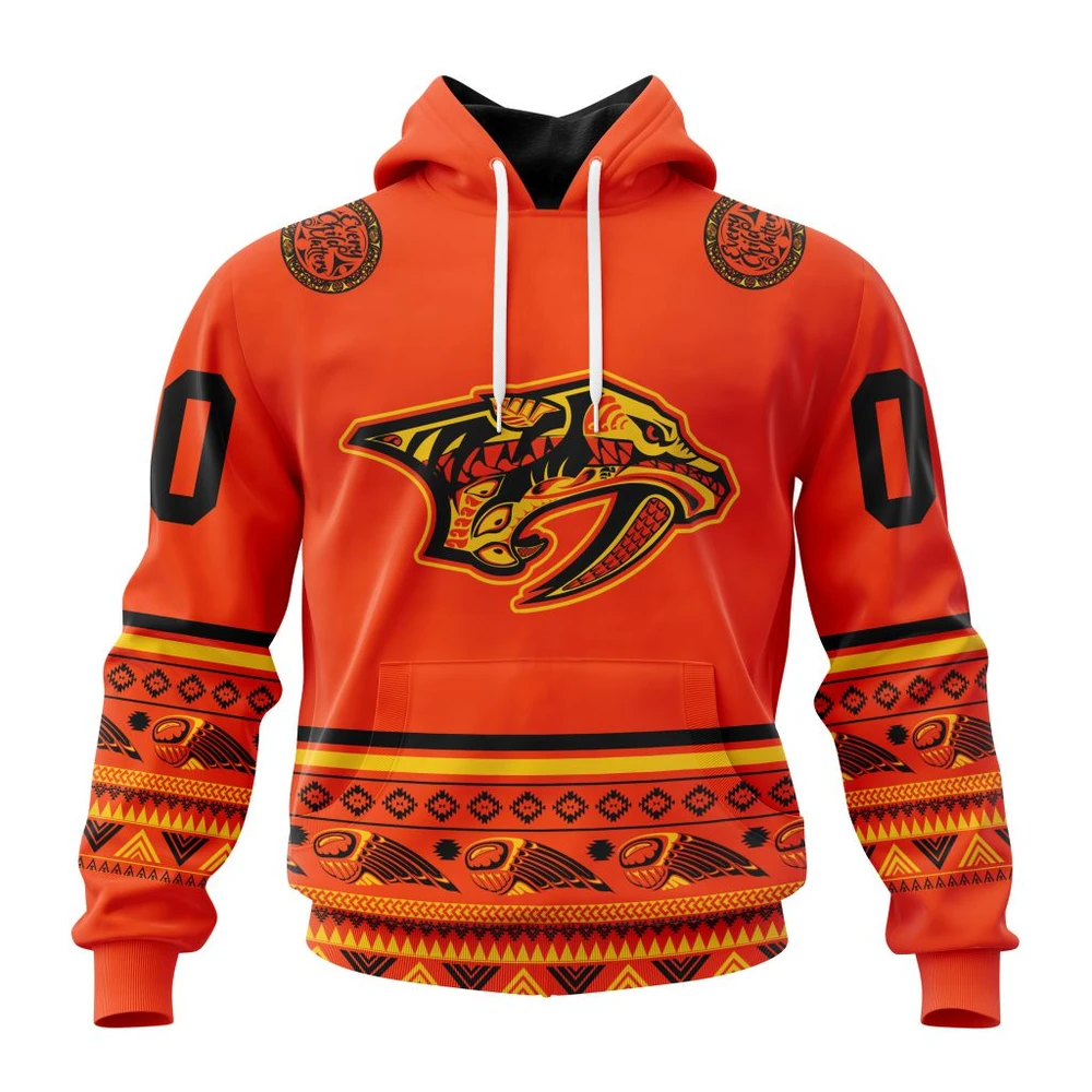 Nashville Predators Specialized National Day For Truth And Reconciliation All Over Print Hoodie Style 56730