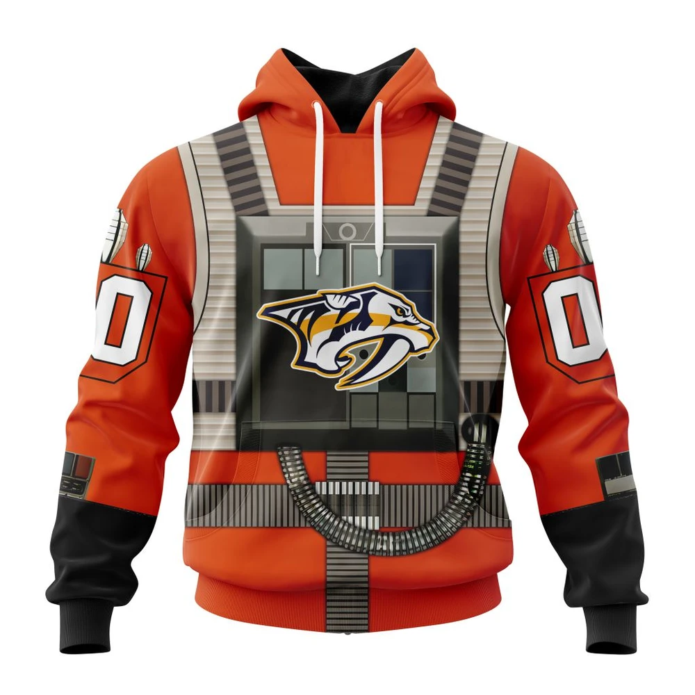 Nashville Predators Star Wars Rebel Pilot Design All Over Print Hoodie Style 46444