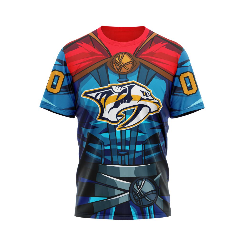 Nashville Predators X Doctor Strange Specialized Design For Father Day Personalized Name And Number T-Shirt Oregontrailrvpk Shirt