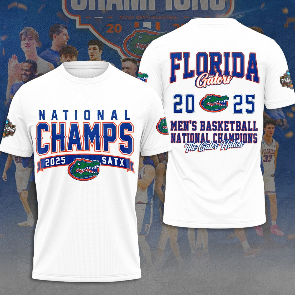 National Champions NCAA Basketball Florida Gators T-Shirt Basketball Oregontrailrvpk Shirt