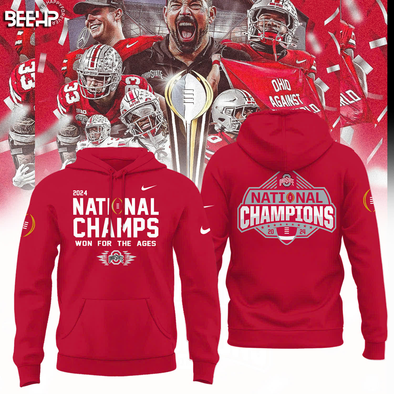 National Champs Ohio State Hoodie Presents For Football Players
