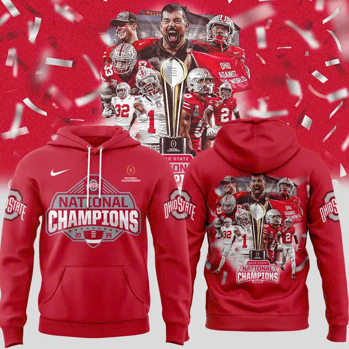 National Champs Ohio State Hoodie Small Gifts For Football Players