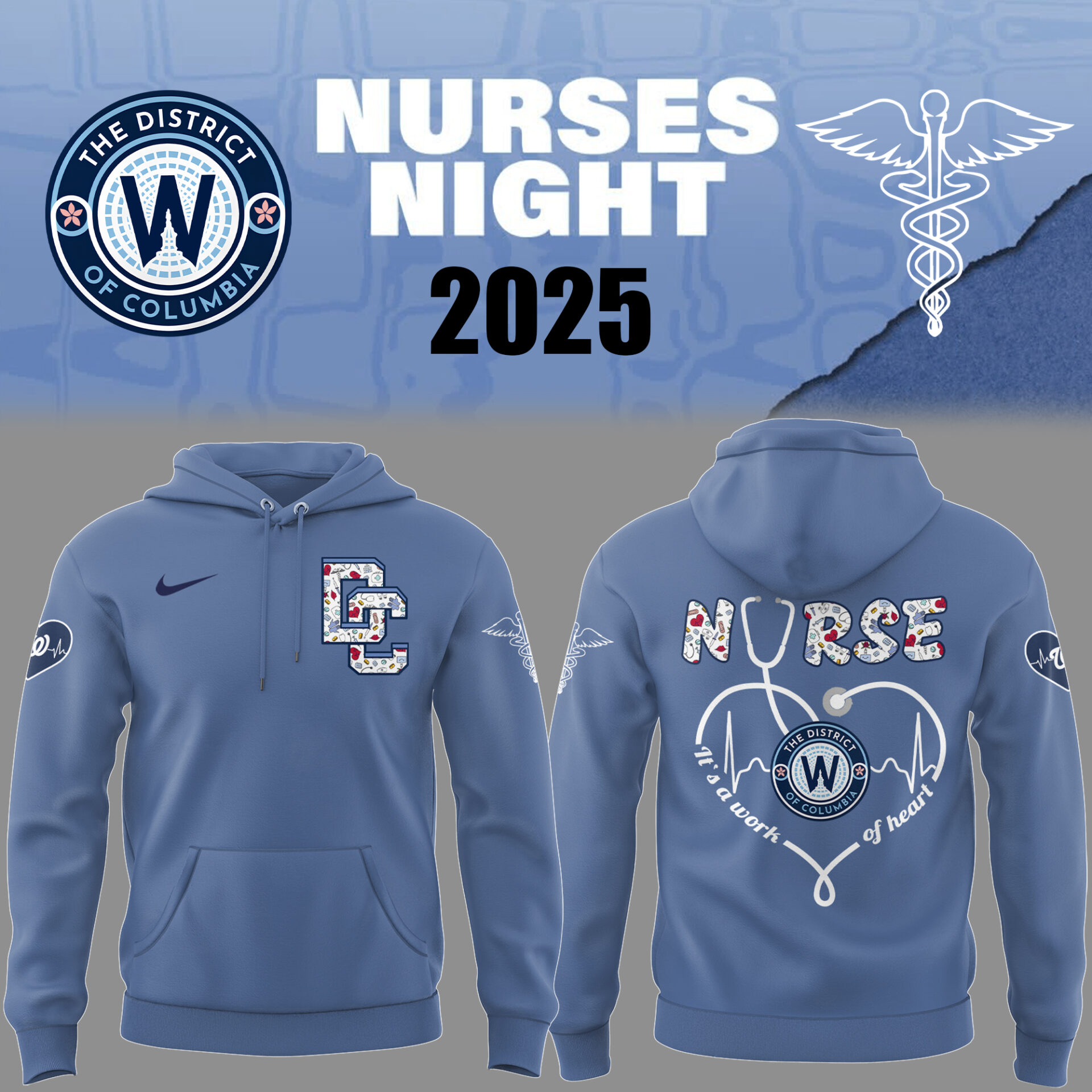 Nationals Baseball Nurses Night Hoodie Baseball