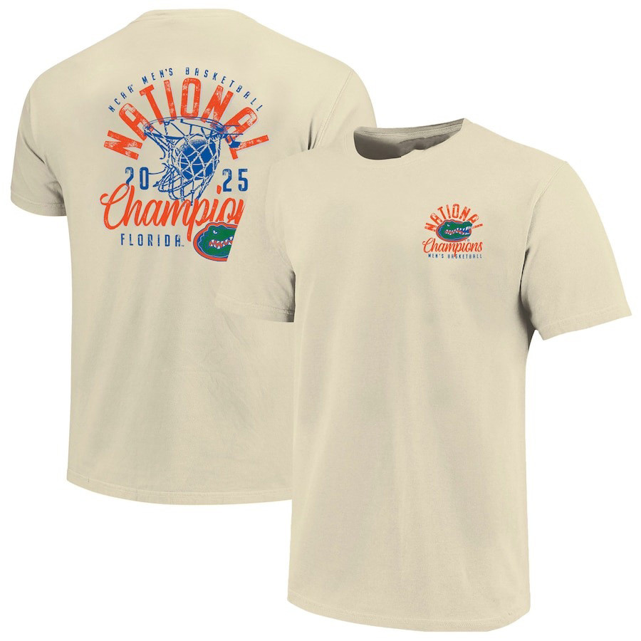 Natural Florida Gators 2025 NCAA Men's Basketball National Champions T-Shirt For Son Oregontrailrvpk Shirt