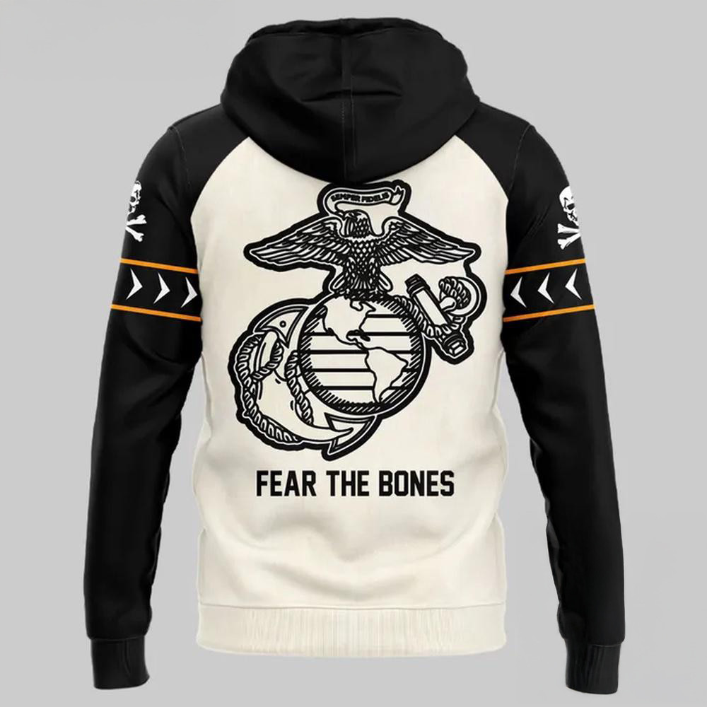 Navy Midshipmen Fear The Bones Baseball Hoodie