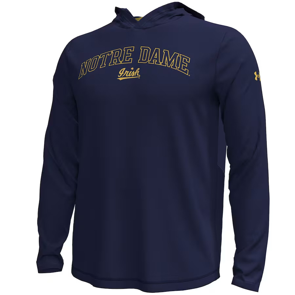 Navy Notre Dame Fighting Irish NCAA Knockout Hoodie