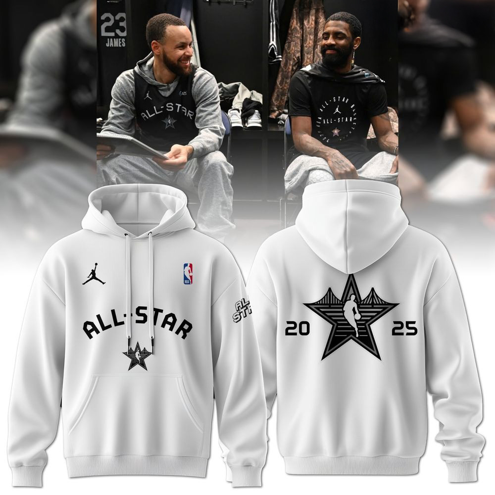 NBA All Stars 2025 Limited Edition White Hoodie Basketball