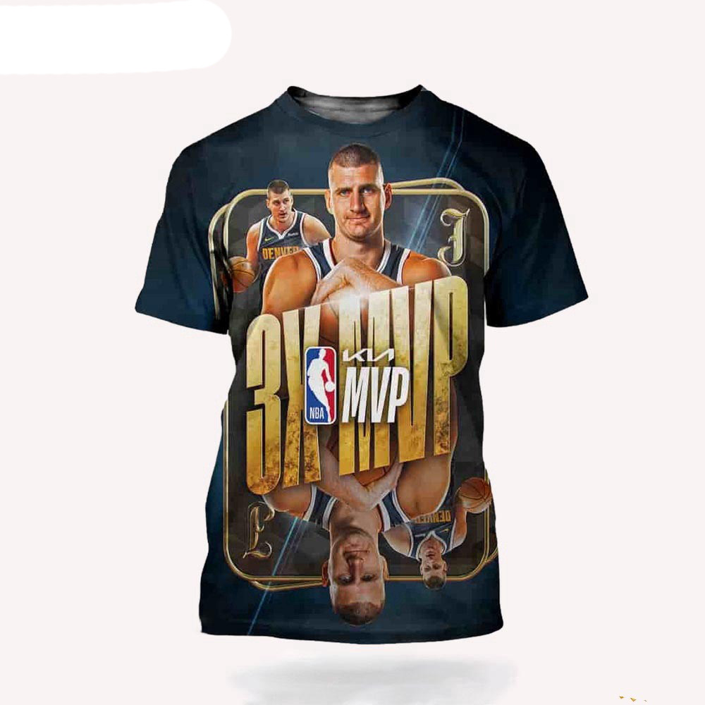 NBA Nikola Jokic Kia MVP For The 3rd Time In The Last 4 Seasons Shirt Basketball Oregontrailrvpk Shirt