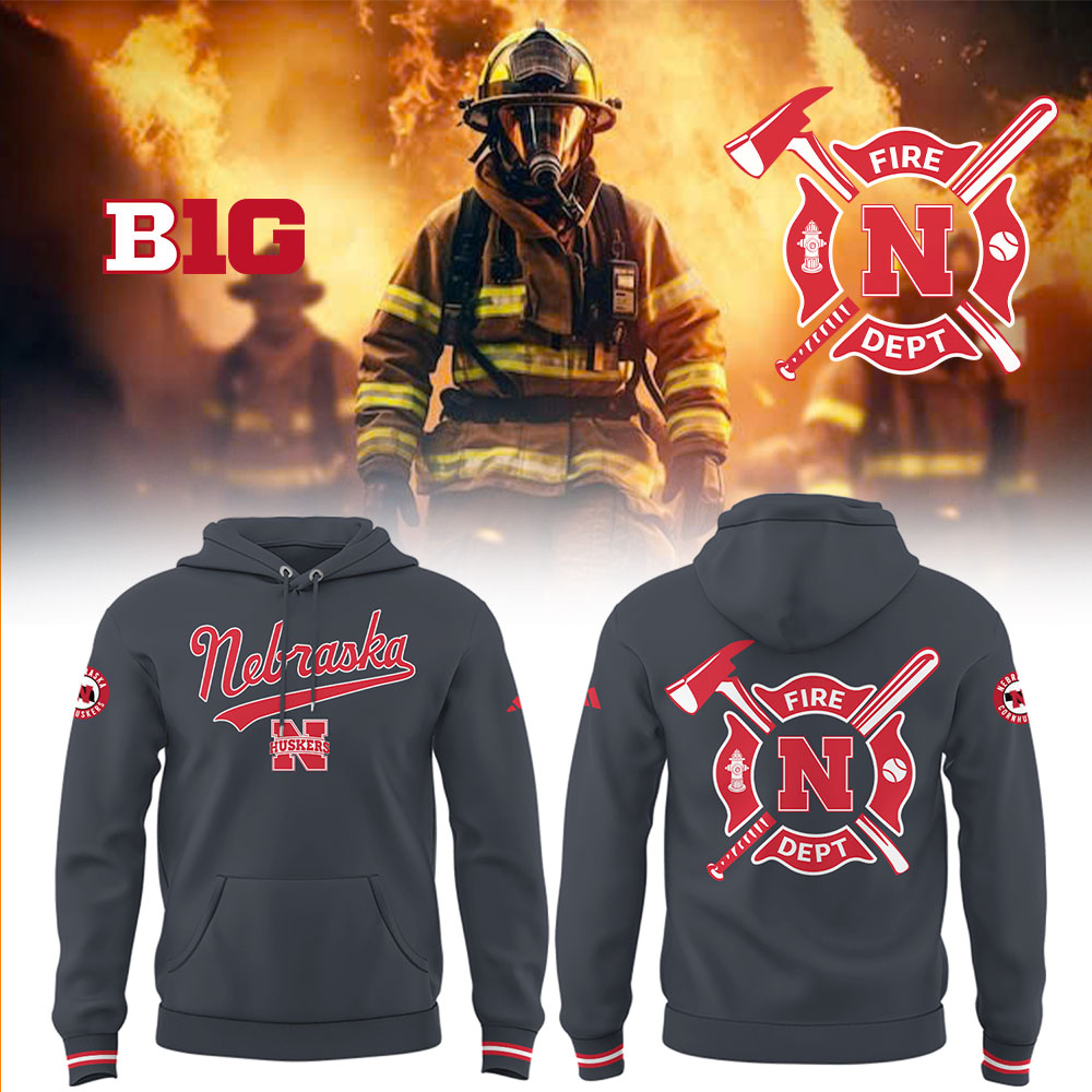Nebraska Baseball X Firefighter Appreciation Night Hoodie