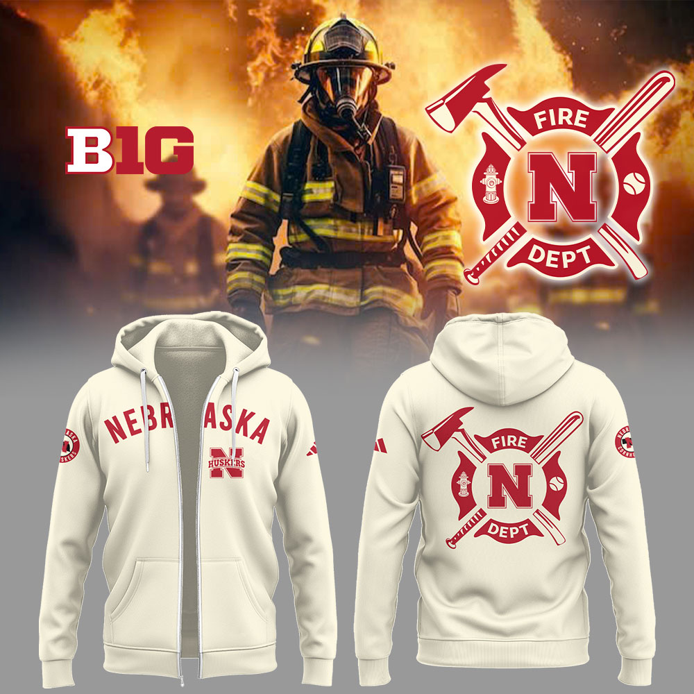 Nebraska Baseball x Firefighter Appreciation Zip Hoodie Baseball