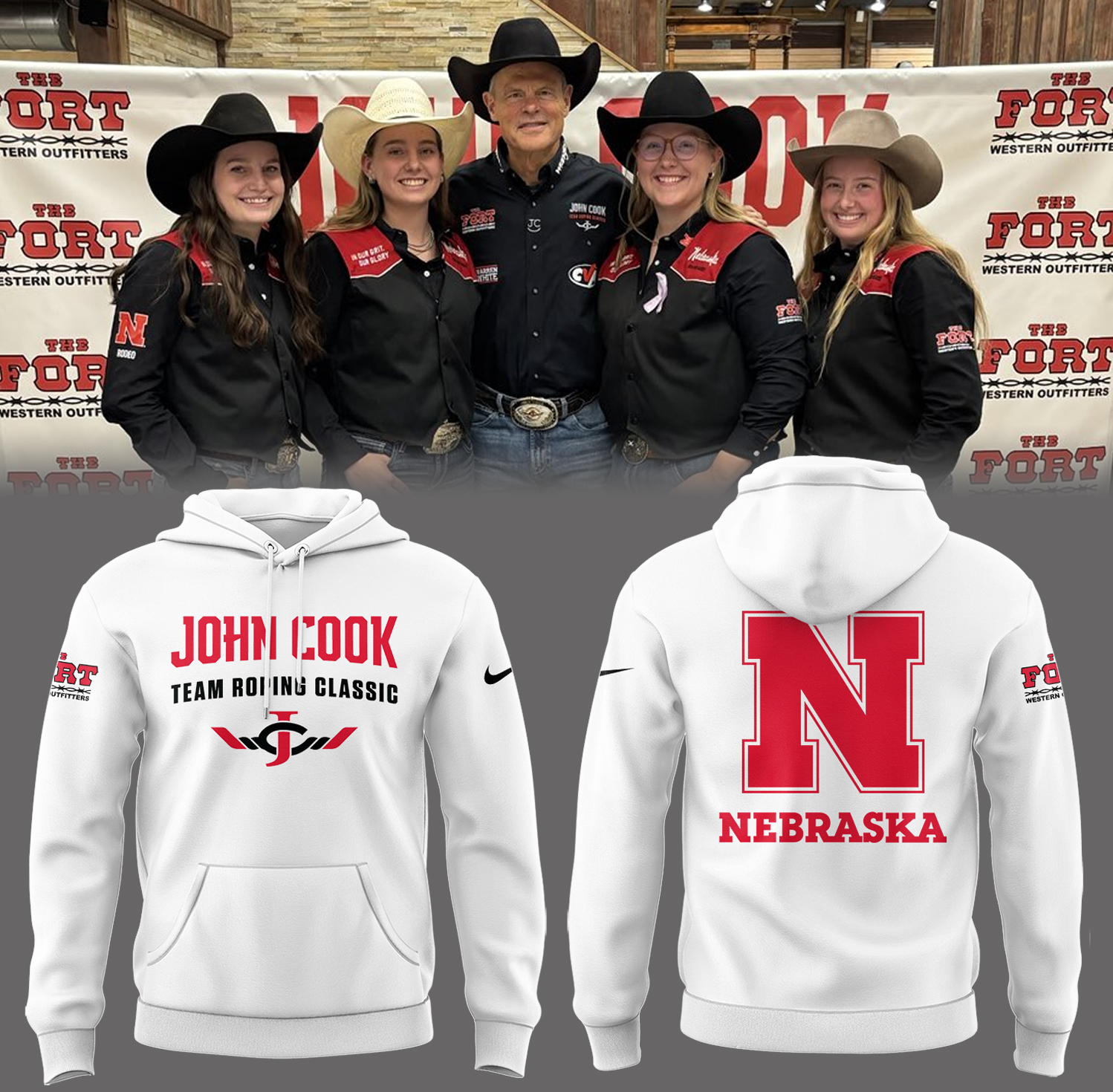 Nebraska Basketball John Cook Roping Classic Hoodie Unique Baseball Gifts