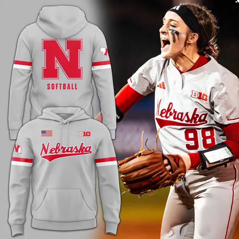 Nebraska Cornhuskers Softball 2025 Hoodie Softball