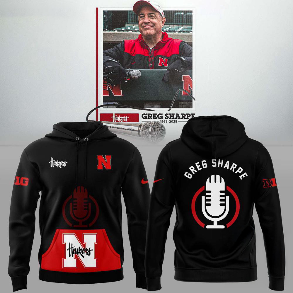 Nebraska Huskers RIP Greg Voice Of The Huskers Hoodie Football