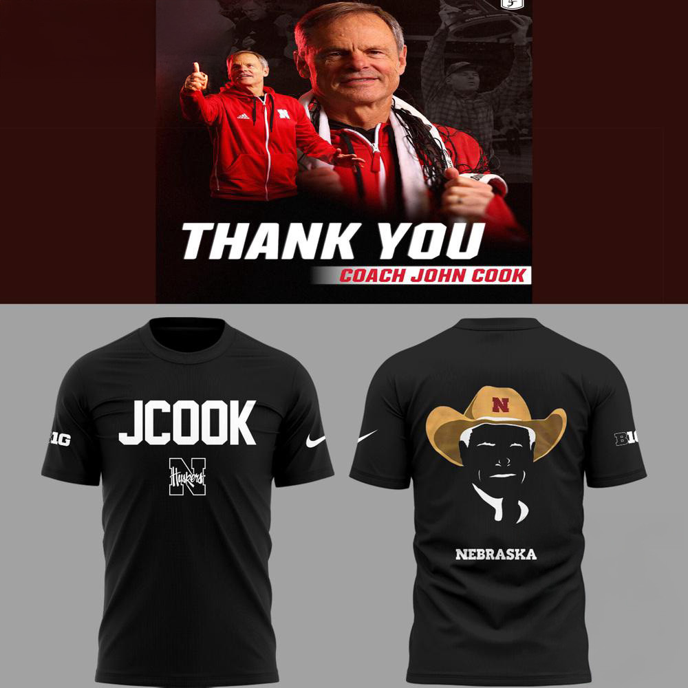Nebraska Volleyball 2025 Limited Coach John Cook Black Shirt Volleyball Oregontrailrvpk Shirt