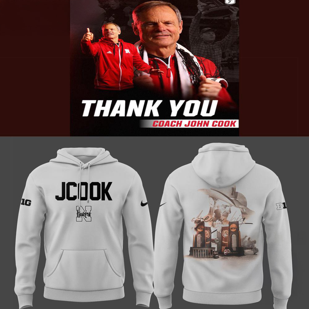 Nebraska Volleyball 2025 Limited Coach John Cook Hoodie Volleyball