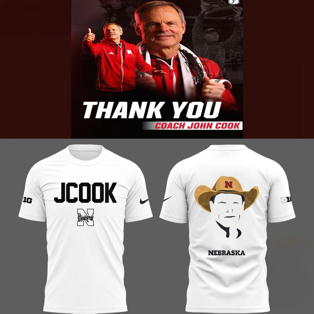 Nebraska Volleyball 2025 Limited Coach John Cook White Shirt Volleyball Oregontrailrvpk Shirt